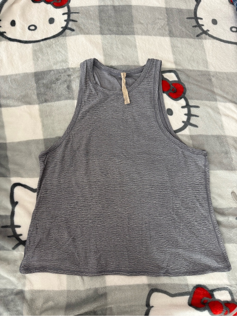 lululemon athletica Gray Ribbed Tank Top